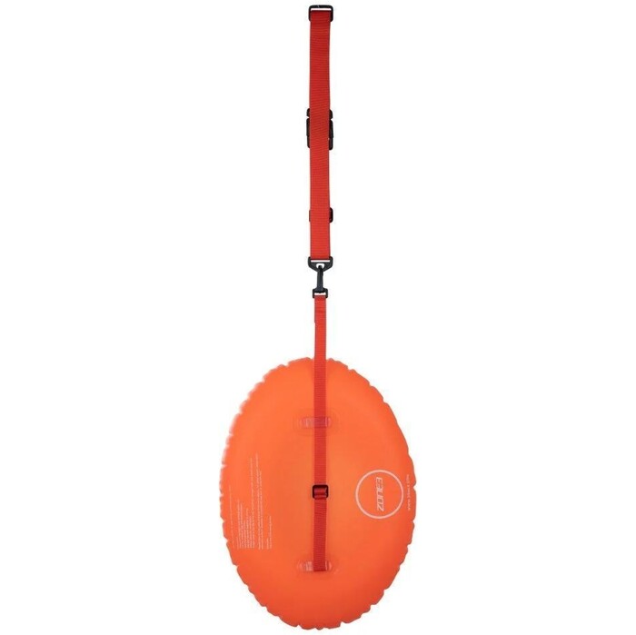 2024 ZONE3 Recycled On The Go Swim Safety Buoy SA24OGSB113 - Hi-Vis Orange